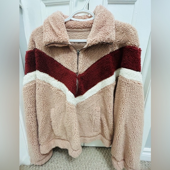 Abercrombie & Finch half zip sherpa jacket - Picture 4 of 4